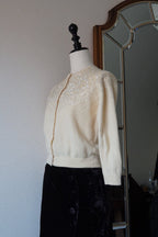 1950's Sequins Wool Cardigan