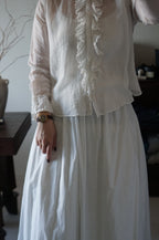 Edwardian Ruffle Front Blouse