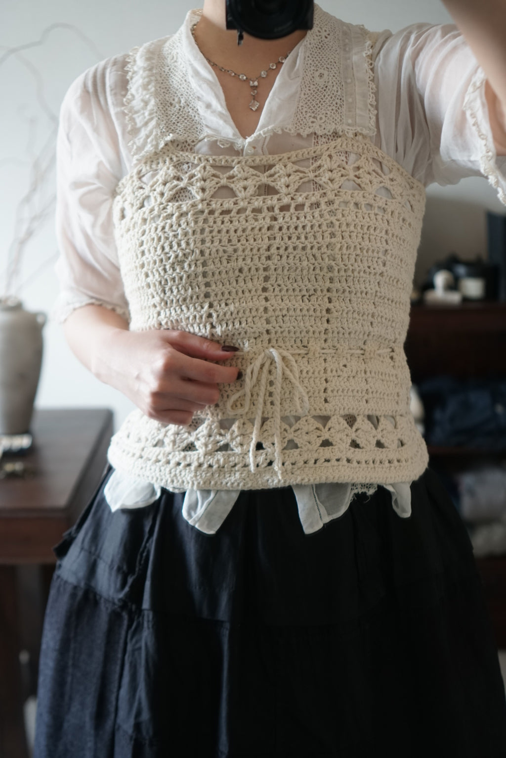 1950’s Handmade Crochet Vest