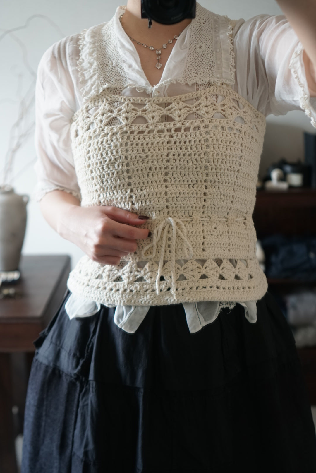 1950’s Handmade Crochet Vest