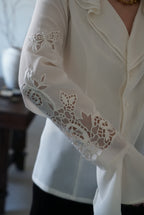 Vintage Frills×Embroidery Blouse