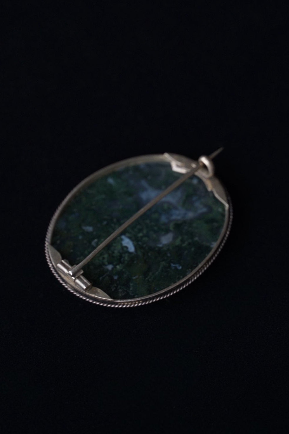 1890's Moss agate Brooch