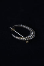 1920-30's Crescent Moon Glass Brooch