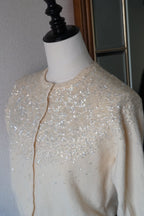 1950's Sequins Wool Cardigan