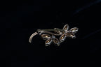 Vintage Clear Paste Glass Flower Brooch