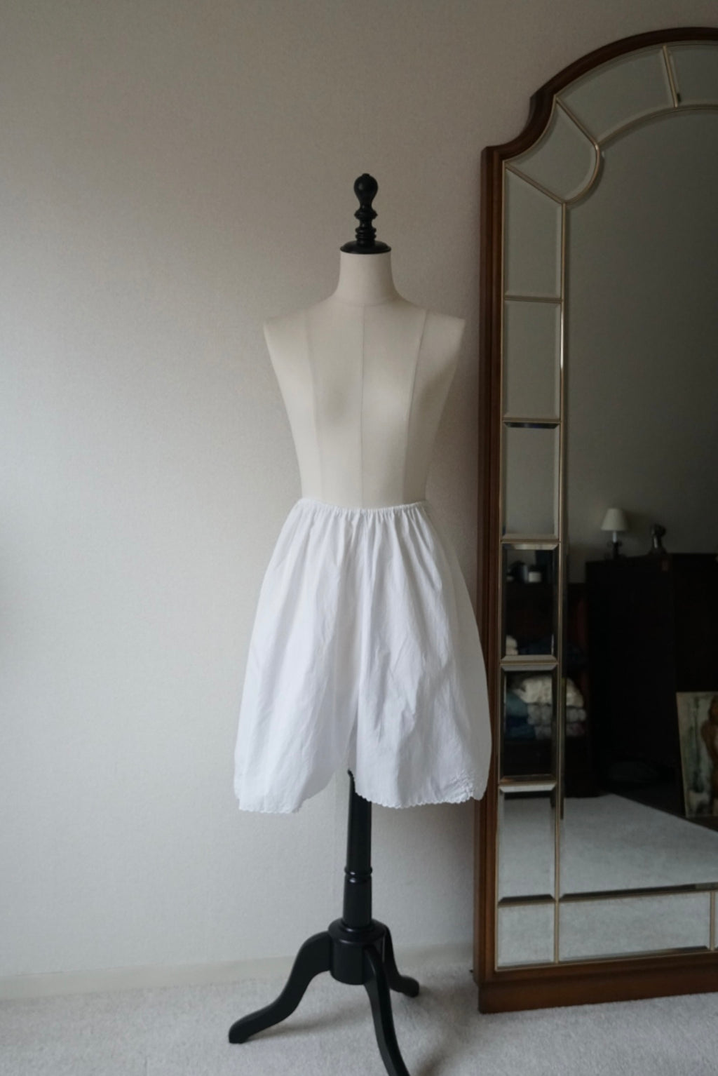 Antique French "small flower"  Lace Petticoat