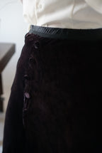 1900's Silk Velvet Tight Skirt