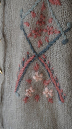 1960's Mohair Embroidery Cardigan