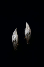 Vintage Gold Tone Solomon's seal Tassel  Earrings