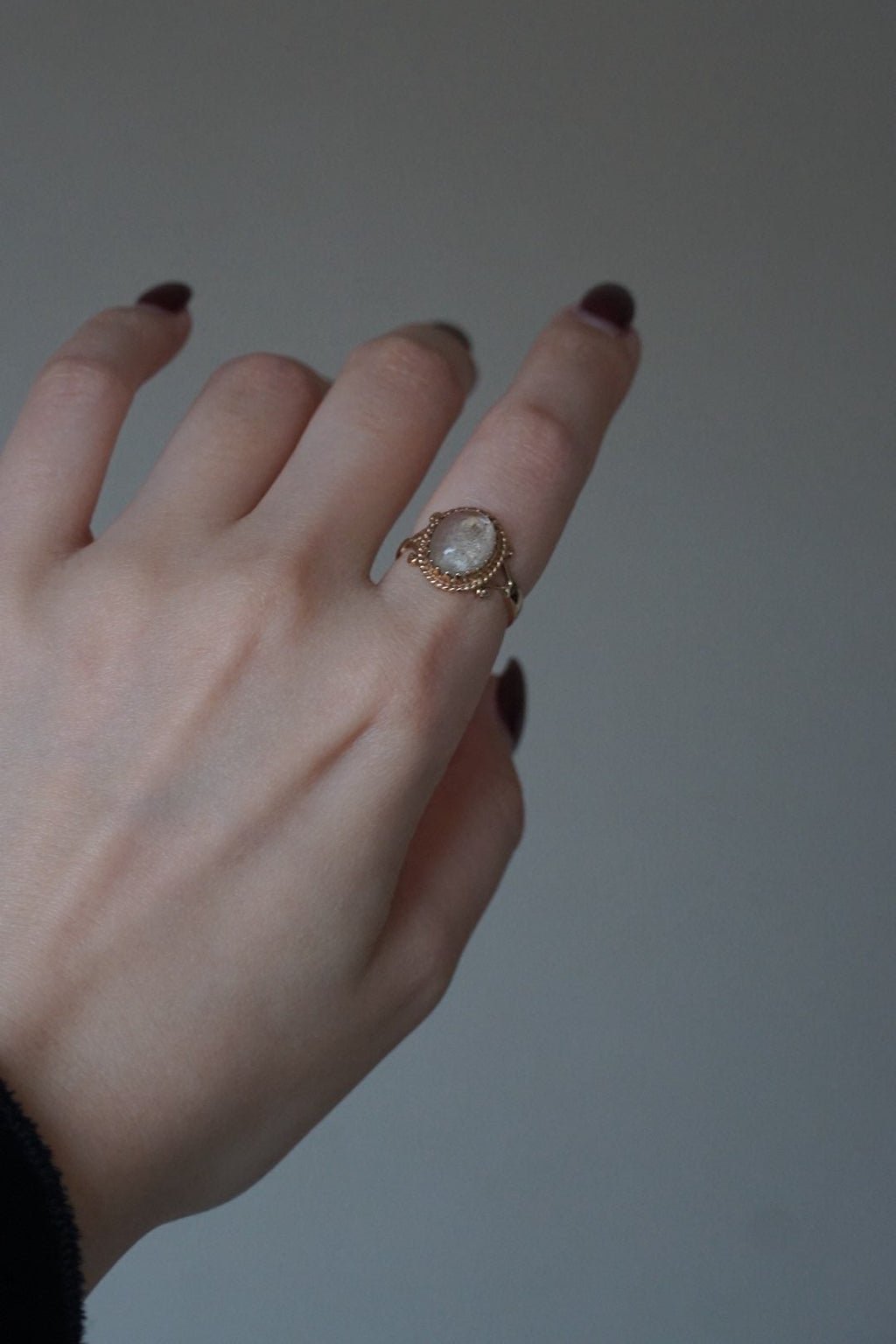 1910's 9ct Moon Stone Ring