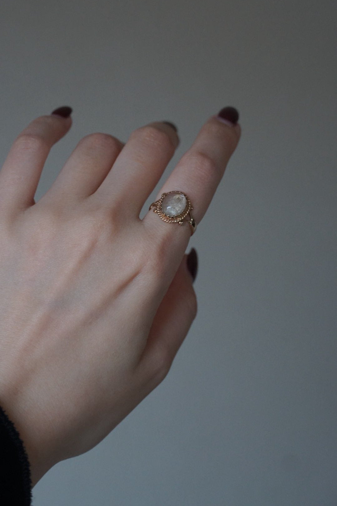 1910's 9ct Moon Stone Ring
