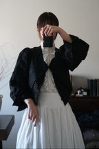 1880's Beaded Jacket with Puff Sleeves