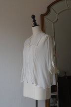 1910’s Cotton Voile Blouse with Irish Lace