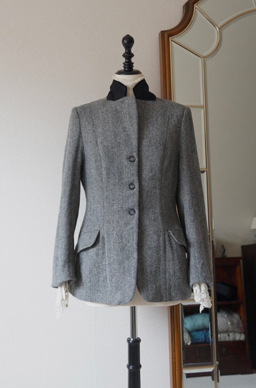 Vintage Grey Herringbone Jacket