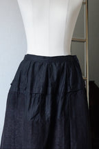 Antique French Handmade Linen Skirt
