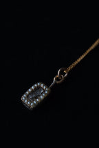 Georgian 10K Pearl Mourning Pendant Top