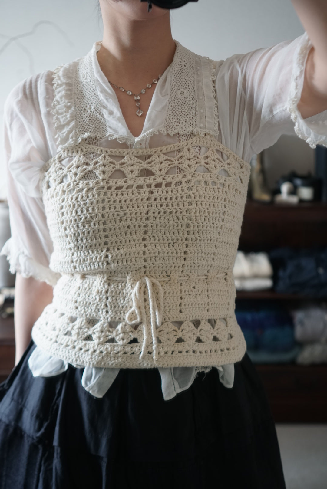 1950’s Handmade Crochet Vest
