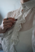 Edwardian Ruffle Front Blouse