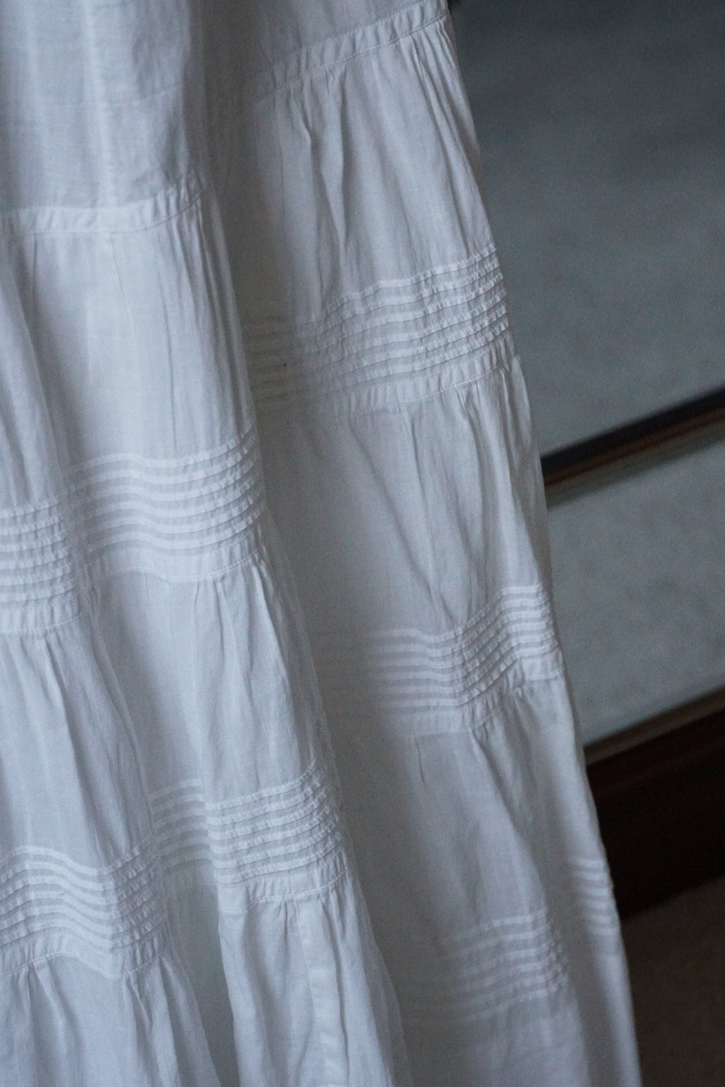 Edwardian Pin Tuck Long Skirt
