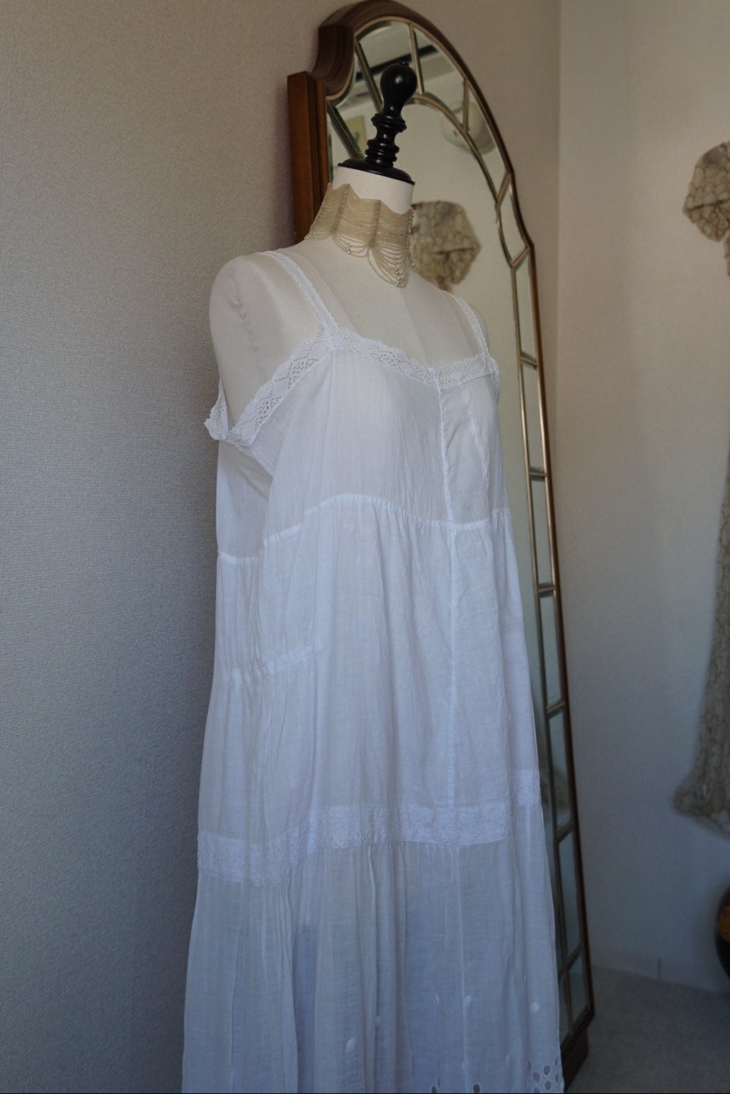 1910's Lace and Embroidery Nighty