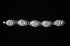 Vintage 800Silver Filigree Floral Bracelet