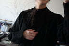 1940's Black Wool×Shearling Lamb Jacket