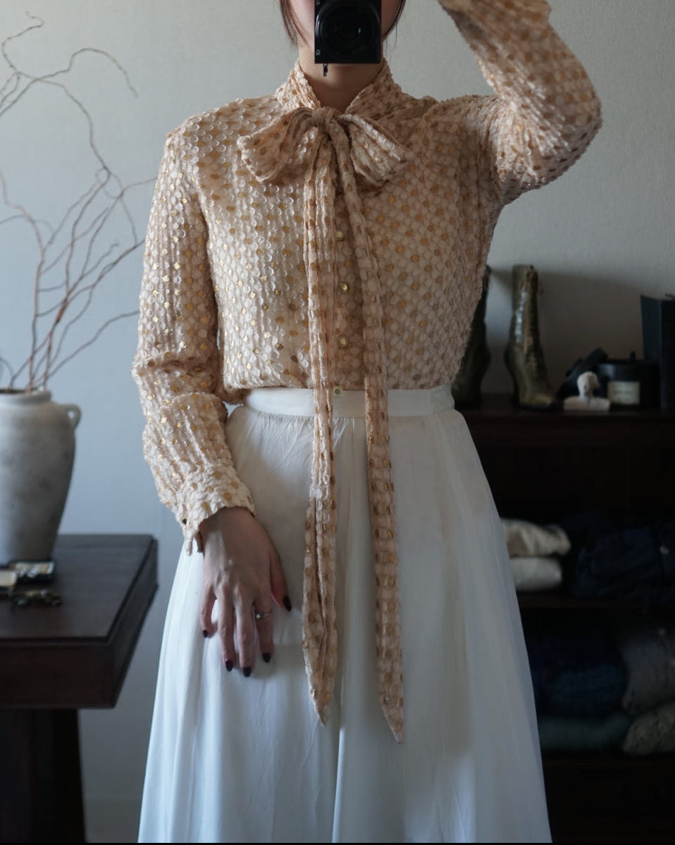 1960's Polka Dot Blouse