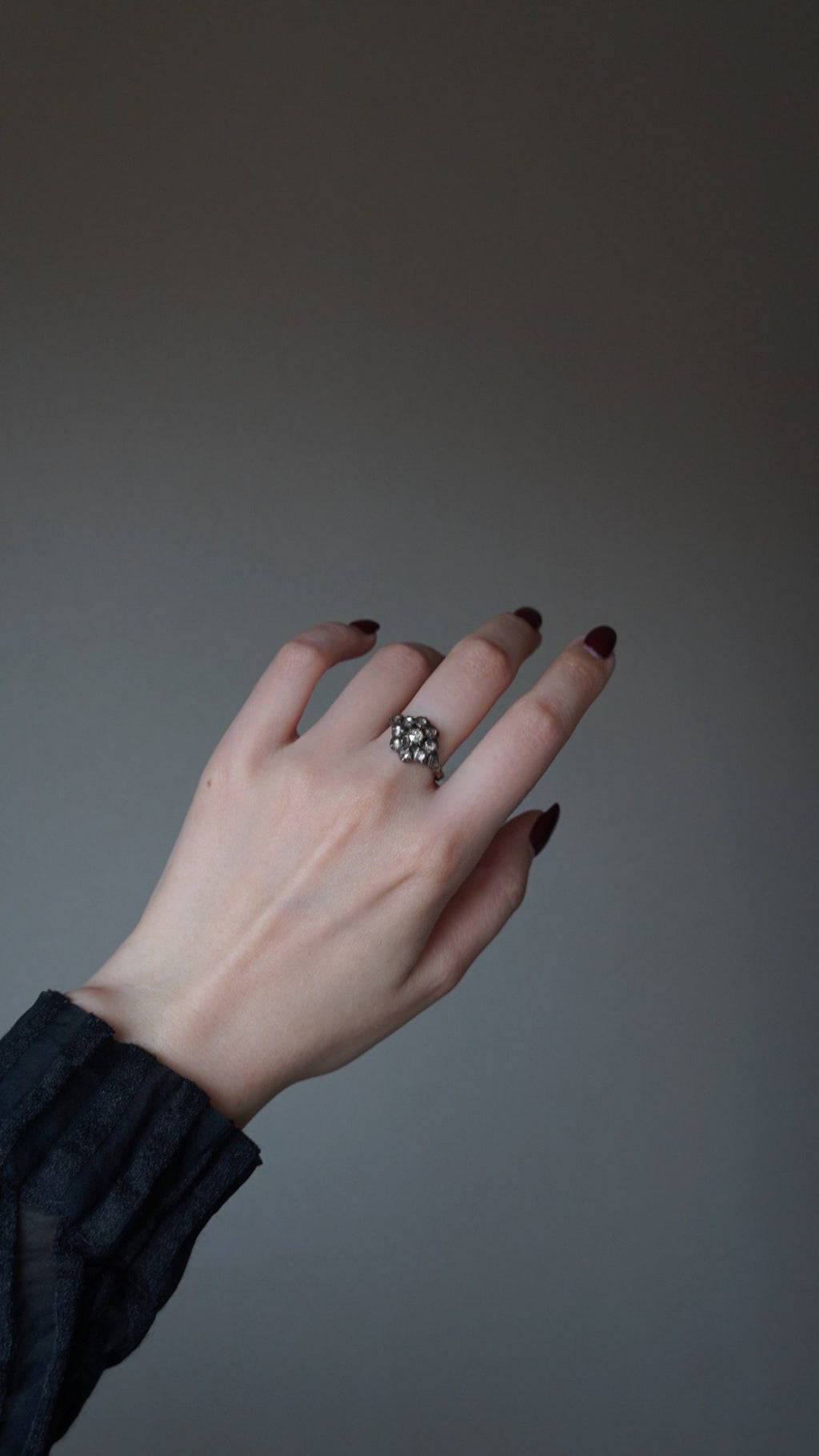 Georgian Dutch Rose-cut Diamond Cluster Ring