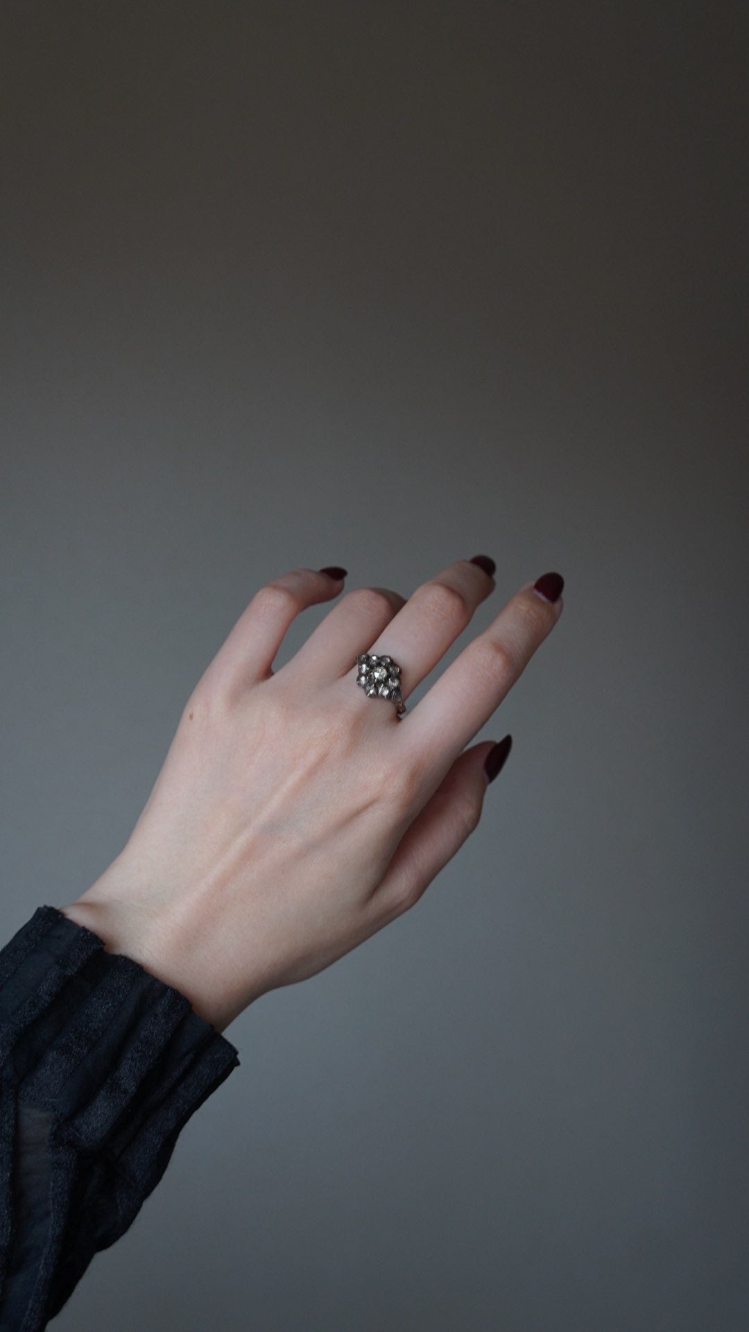 Georgian Dutch Rose-cut Diamond Cluster Ring