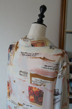 Vintage Printed Chiffon Shirt