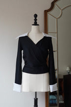 Vintage Big Satin Collar Shirt
