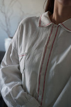 1930's Linen Cotton Long Dress