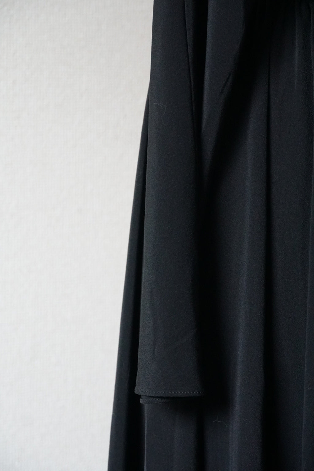 1980's Black High Neck Dress