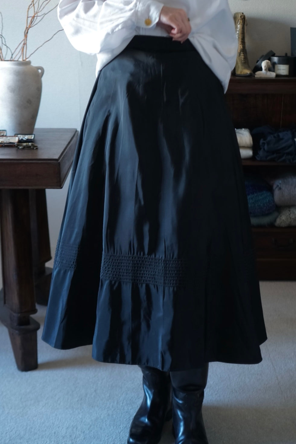 1940's Black A-line Skirt
