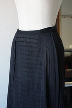 Victorian Black Cotton Slip Skirt