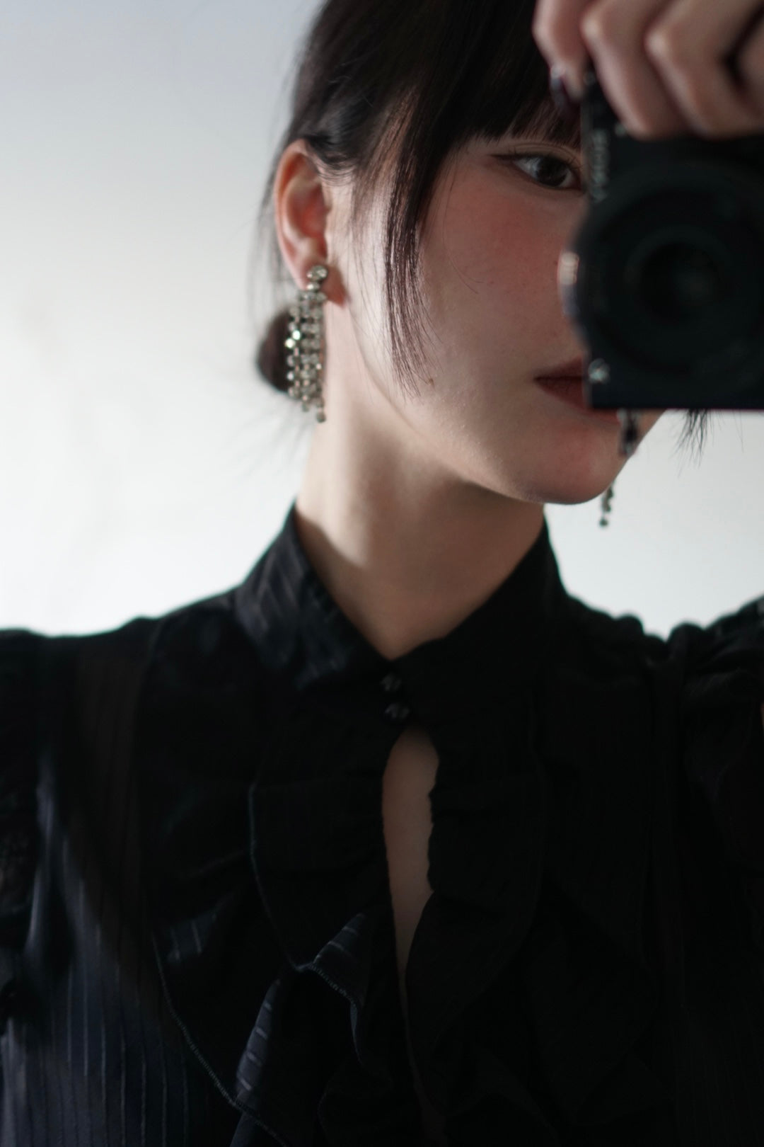 Vintage Black Cheer Blouse