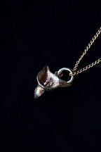 Victorian 9K Ruby Fox Pendant Top