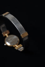 Vintage Quartz Round Gold Watch