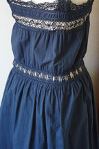 Antique French Black Cotton Dress