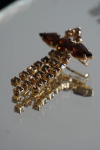 Vintage Amber Cascade Brooch