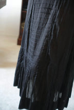 Victorian Black Cotton Slip Skirt