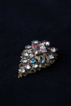 1930's Iris Glass Dress Clip