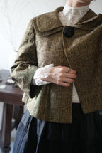 Vintage Big Collar Flare Jacket