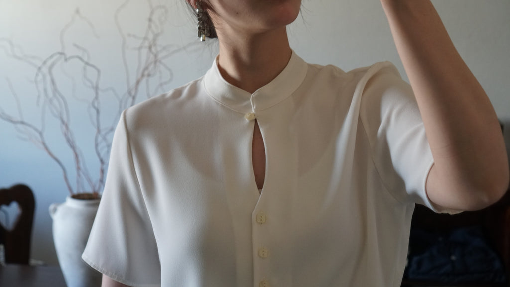 Vintage Chinoiserie Blouse