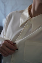 Vintage Satin Collar Shirt