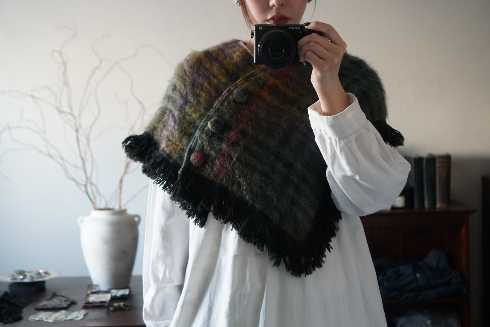 Vintage Mohair Poncho