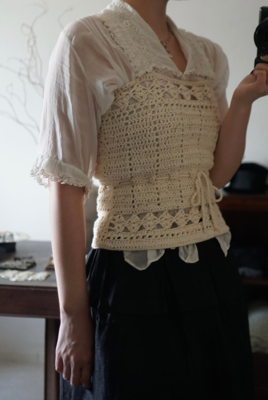 1950’s Handmade Crochet Vest