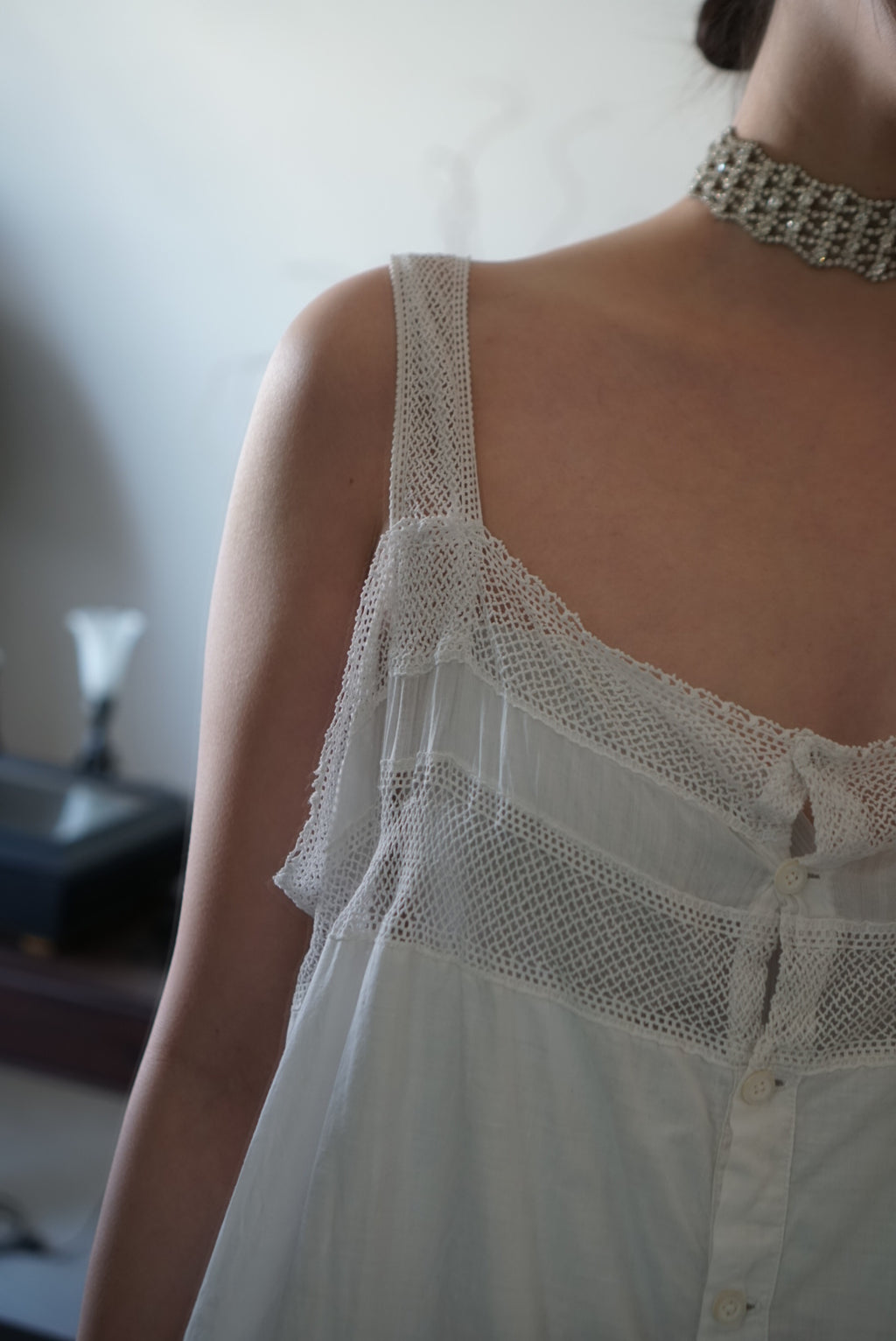 1930's Irish Crochet Lace Nighty