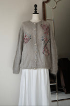 1960's Mohair Embroidery Cardigan