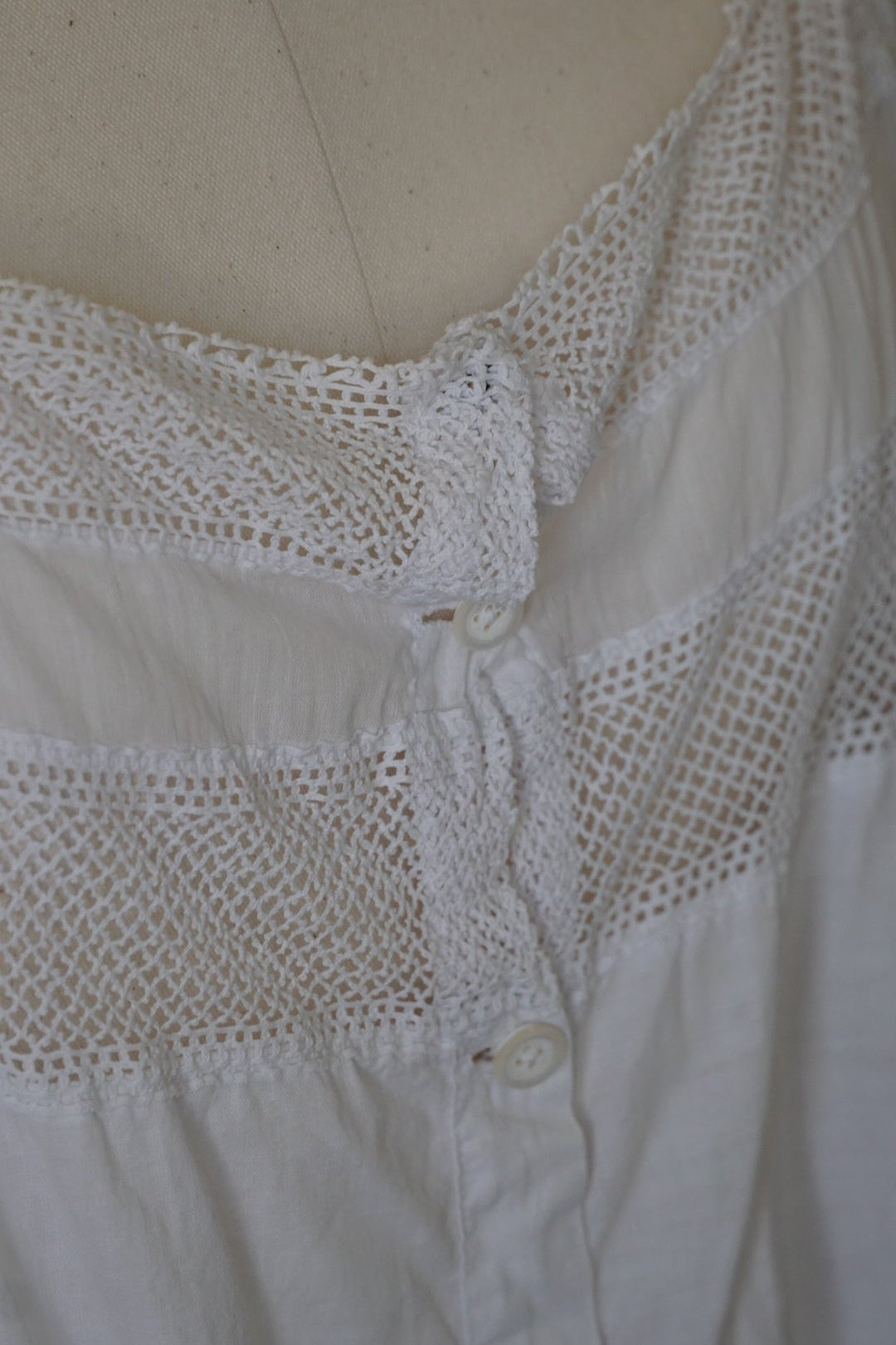 1930's Irish Crochet Lace Nighty